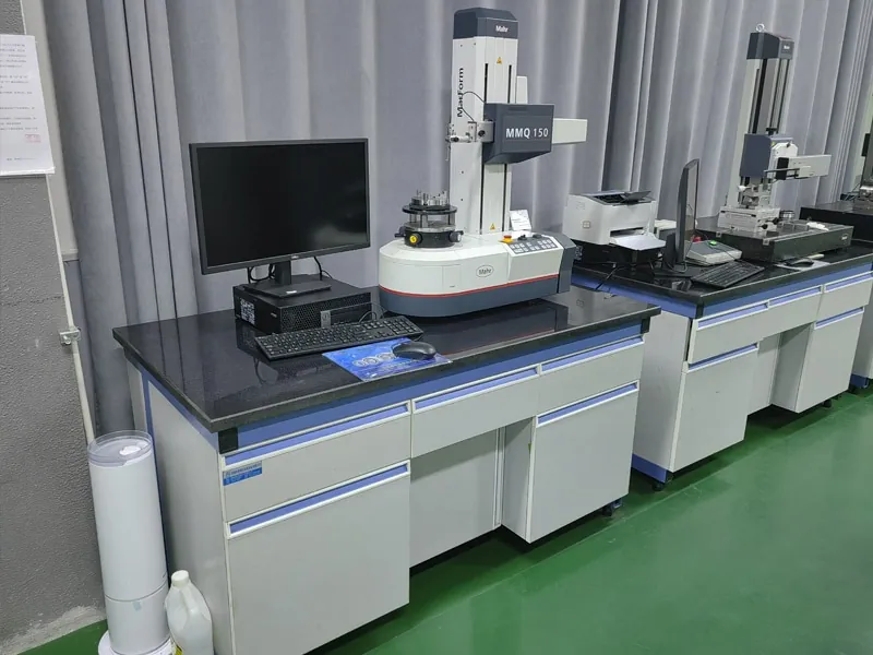 Measuring instruments and a computer on a laboratory bench