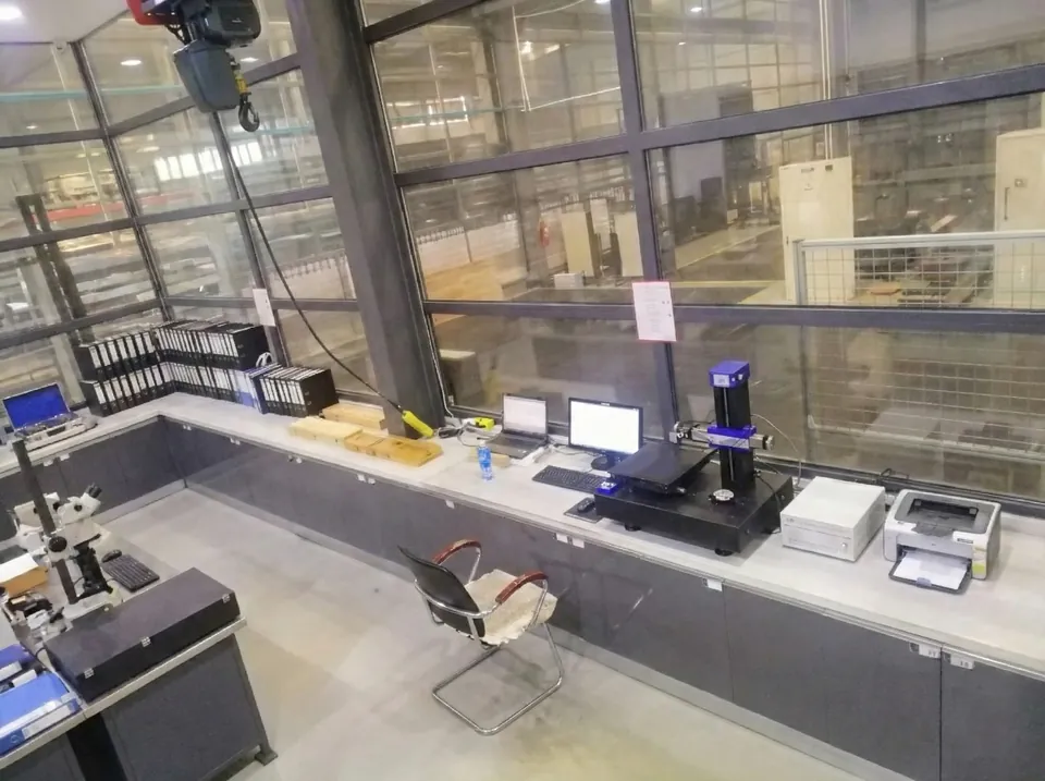 The measuring area in OID's production shop